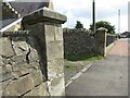 Gateposts to Leslie Cemetery