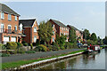 Canalside housing north-west of Stone, Staffordshire