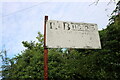 TQ2588 : Old sign for R&B Motors on Denman Drive by David Howard