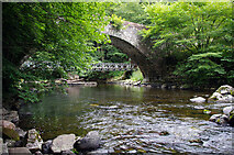 NY5225 : River Lowther at Low Gardens Bridge by Ian Taylor