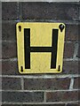 Hydrant sign on Dean Street, Bangor