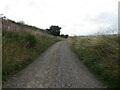 Track beside railway that gives access to Myreside