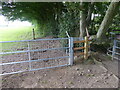 SP8600 : New fencing and barbed wire beside the footpath by Jeremy Bolwell