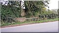 Parapet of small bridge on east side of road passing Kingmoor Park Rockcliffe Estate