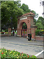 Entrance to Gheluvelt Park, Worcester 