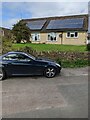 Solar panels on a bungalow, Nympsfield, Gloucestershire