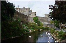 S0524 : Cahir Castle and the River Suir, Cahir, Co. Tipperary by P L Chadwick