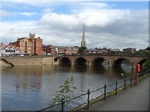 SO8454 : Worcester Bridge over the River Severn by JThomas