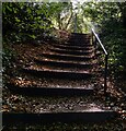 Steps up to the North Quarry Car Park