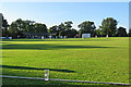 TF4510 : Wisbech Town Cricket Club: evening shadows by John Sutton