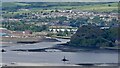 NS3974 : River Leven meets the Clyde, Dumbarton by Richard Webb