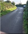 Towards a bend in the road, Penyclawdd, Monmouthshire