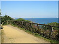 Overcliff path at Branksome Chine, near Bournemouth