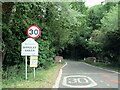 Bradley Green village sign on Church Road at Priest Bridge