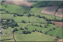 SP6798 : Earthworks and ridge and furrow at Burton Overy: aerial 2021 (2) by Chris