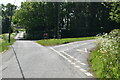 Road junction at Bowzell Farm