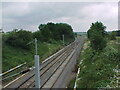 Railway line from Northampton towards Rugby