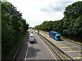 M50 westbound near Junction 8 with the M5