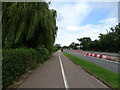 Cycle path beside Gloucester Road (A40), Cheltenham