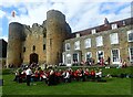 TQ5846 : Music at Tonbridge castle by Marathon