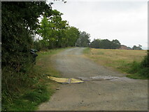 SJ4228 : Farm track to Kenwick Lodge by John H Darch