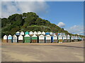 SZ0790 : Beach huts at Middle Chine, Bournemouth by Malc McDonald