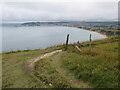 SZ0481 : South West Coast Path overlooking Swanage by Malc McDonald