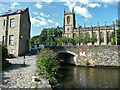 Tuel Lane canal tunnel and the parish church, Sowerby Bridge