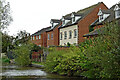 Canalside housing in Handsacre, Staffordshire