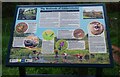 Information board by entrance to Puxton Marsh SSSI, Kidderminster, Worcs