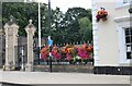 TL0122 : Floral display by Dunstable Municipal Offices by David Howard