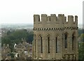 TL5480 : Turrets of the south-west transept, Ely Cathedral by Alan Murray-Rust