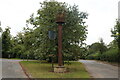 Traffic island on High Street, Souldrop