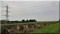 Electricity transmission line in field SW of Cocklakes