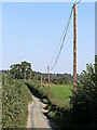 Aston Lane east of Claverley in Shropshire