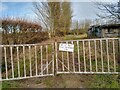 Warning Sign near Brinsea