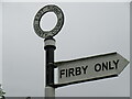 SE7466 : Firby sign by T  Eyre