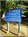 TL4857 : St. Andrew's Church sign by Geographer