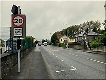 H4572 : 20 when lights flash sign along Campsie Road, Omagh by Kenneth  Allen