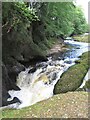 NO5971 : Falls on the North Esk river by Gordon Hatton