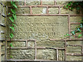 SE3136 : Inscription in Gipton Spa Bath House, Leeds by Humphrey Bolton