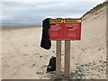 SH5623 : Naturist beach sign by David Lally