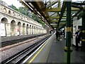 South Kensington Underground station: view eastward from Platform 2