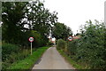 The Cross Britain Way entering Old Somerby on The Pastures