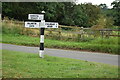 Direction Sign ? Signpost north of Donington on Bain