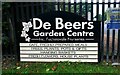 SO8472 : De Beers Garden Centre sign, Worcester Road, Torton, Kidderminster, Worcs by P L Chadwick