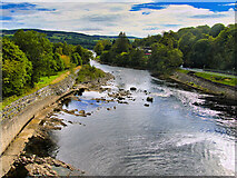 NN9357 : River Tummel at Pitlochry by David Dixon