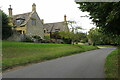 Houses on the edge of Saintbury