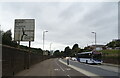 Cycle lanes beside the A74