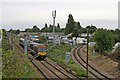 A Cross Country train at Coldham Junction